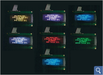 マルチカラーバックライト LCDモジュール